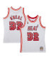 Фото #1 товара Men's Shaquille O'Neal White Miami Heat 2007/08 Hardwood Classics Swingman Jersey