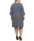 Фото #2 товара Plus Size Knit Dress