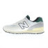 Фото #5 товара New Balance 574 U574VX2 Mens White Leather Lace Up Lifestyle Sneakers Shoes