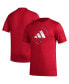 Фото #2 товара Men's Red Louisville Cardinals Stripe Up AEROREADY Pregame T-shirt