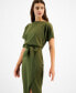 Blouson Wrap Dress