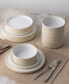 Colortex Stone Stax Dinner Plates, Set of 4 Черный - фото #31