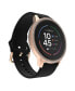 ფოტო #1 პროდუქტის Sport 4 Unisex Black Silicone Strap Smartwatch 43.2mm