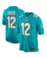 ფოტო #4 პროდუქტის Men's Bob Griese Aqua Miami Dolphins Game Retired Player Jersey