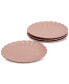Фото #1 товара Pink Scalloped Dinner Plates, Set of 4
