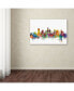 Фото #2 товара Michael Tompsett 'Houston Texas Skyline' Canvas Art - 26" x 40"