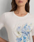 Women's Embroidered Floral Tee