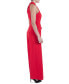 ფოტო #3 პროდუქტის Women's Belted Wide-Leg Halter Jumpsuit