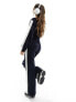 Фото #7 товара Threadbare Ski cropped sweater and jogger tracksuit in navy