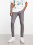 ASOS DESIGN spray on chinos in charcoal