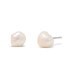 ფოტო #1 პროდუქტის "14k Gold" Olive Biwa Imitation Pearl Stud Earrings