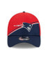 ფოტო #3 პროდუქტის Men's Red, Navy New England Patriots 2023 Sideline 39THIRTY Flex Hat