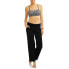 Athletic Works Yoga Pants Women's Large Black Cotton Dri-More Core Relaxed Fit