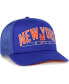 Фото #3 товара Men's Royal New York Mets Backhaul Foam Trucker Snapback Hat