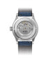 ფოტო #2 პროდუქტის Men's Swiss Automatic Multifort Blue Textile Strap Watch 42mm