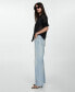 Women's Mid-Rise Straight Jeans Голубой, 8 - фото #2