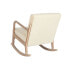 Rocking Chair Home ESPRIT White Natural Rubber wood 66 x 88 x 78 cm