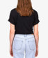 ფოტო #2 პროდუქტის All Day Tie-Hem Cuffed T-Shirt