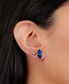 2-Pc. Set Lapis Stone & Polished Ball Stud Earrings in Sterling Silver, Created for Macy's