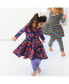 ფოტო #2 პროდუქტის Girls Toddler Fair Trade Organic Cotton Print 3/4 Sleeve Twirl Dress