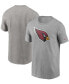 Фото #1 товара Men's Heathered Gray Arizona Cardinals Primary Logo T-shirt