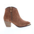 Фото #1 товара Diba True Swing Low 90246 Womens Brown Suede Zipper Ankle & Booties Boots