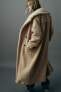 Фото #9 товара Длинное пальто из искусственной овчины ZARA