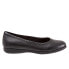 Фото #1 товара Trotters Dixie T2217-001 Womens Black Narrow Leather Ballet Flats Shoes