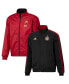 Men's Black and Red Atlanta United FC 2023 On-Field Anthem Full-Zip Reversible Team Jacket