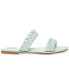 ფოტო #2 პროდუქტის Women's Jocee Double Band Braided Slide Flat Sandals