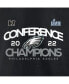 Men's Black Philadelphia Eagles 2022 NFC Champions Shadow Cast T-shirt