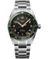 Men's Swiss Automatic Spirit Zulu Time Stainless Steel Bracelet Watch 39mm