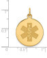 Фото #4 товара Medical Info Charm Pendant in 14k Gold