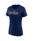 Фото #3 товара Women's Navy New England Patriots Route T-shirt