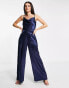 Фото #8 товара Little Mistress jumpsuit in navy