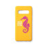 Фото #2 товара Чехол для смартфона Fashiontekk AB Wilma Seahorse Samsung Galaxy S10 15.5 см (6.1") розовый желтый