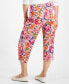 ფოტო #2 პროდუქტის Petite Paradise Gardenia Culotte Pants, Created for Macy's