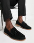 Фото #2 товара ASOS DESIGN tassel loafers in tan leather with natural sole