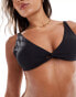 Фото #3 товара Vero Moda tie front bikini top in black