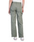 Wide-Leg Seamed Cargo Jeans