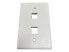 Tripp Lite Safe-IT 2-Port Single-Gang Keystone Wall Plate Antibacterial Ivory Ma