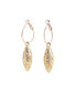 Фото #1 товара Women's Gold Oval Drop Earrings