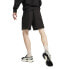 Puma Classics Waffle Drawstring Shorts Mens Black Casual Athletic Bottoms 624252