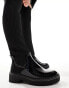 Фото #8 товара River Island wide fit knitted high leg boot in black