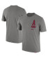 Фото #1 товара Men's Heather Gray Arkansas Razorbacks Campus Letterman Tri-Blend T-shirt