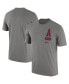 ფოტო #1 პროდუქტის Men's Heather Gray Arkansas Razorbacks Campus Letterman Tri-Blend T-shirt