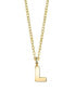 Фото #12 товара 2028 gold-Tone Initial Necklace 20"