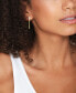 ფოტო #2 პროდუქტის Cubic Zirconia C Hoop Post Earring in Silver Plate or Gold Plate