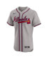 ფოტო #3 პროდუქტის Men's Gray Atlanta Braves Road Elite Jersey