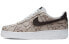 Nike Air Force 1 Low Snakeskin 蛇皮 低帮 板鞋 男女同款 褐色 / Кроссовки Nike Air Force BQ4424-100